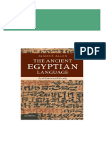 The Ancient Egyptian Language An Historical Study 1st Edition James P. Allen 2024 scribd download