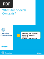 grade 11 What Are Speech Contexts_