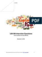 128 ISB Interview Questions