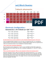 d and f block