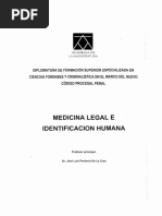 Medicina Legal e Idenficación Humana