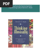 Instant Access to Thinking Musically Expressing Music Experiencing Culture Bonnie C. Wade ebook Full Chapters