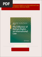 The Influence of Human Rights on International Law 1st Edition Norman Weiß 2024 scribd download