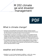 HDM 202 Climate Change and Disaster Risk Management