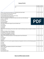 Mapping PYQ CDS