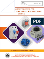 312315 Manual - Elements of Electrical Engineering 1