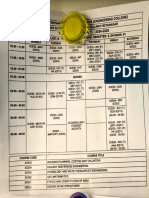 time table D1 sem 6