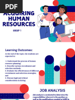 Acquiring Human Resources