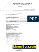 Physics 2 - Exam n Answers - Msomibora.com(2)