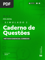 Simulado MÃ©todo Essencial Correios PÃ³s-Edital 2024 - Perguntas