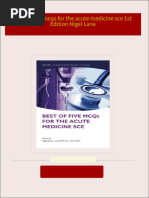 Download Complete Best of five mcqs for the acute medicine sce 1st Edition Nigel Lane PDF for All Chapters