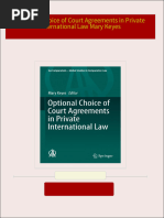 Optional Choice of Court Agreements in Private International Law Mary Keyes download pdf