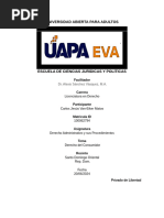 Tarea 9, Derecho Administrativo y Sus Procedimientos.