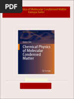 Full download Chemical Physics of Molecular Condensed Matter Kazuya Saito pdf docx