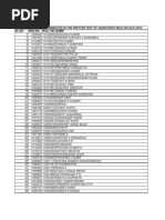 LIC Housing Finance Limited Written Result 2012