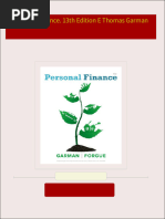 Download Personal finance. 13th Edition E Thomas Garman ebook All Chapters PDF