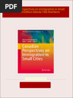 Get Canadian Perspectives on Immigration in Small Cities 1st Edition Glenda Tibe Bonifacio PDF ebook with Full Chapters Now