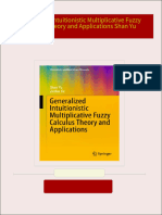 Get Generalized Intuitionistic Multiplicative Fuzzy Calculus Theory and Applications Shan Yu PDF ebook with Full Chapters Now