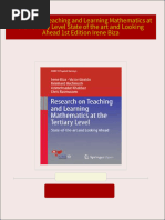 Research on Teaching and Learning Mathematics at the Tertiary Level State of the art and Looking Ahead 1st Edition Irene Biza 2024 scribd download