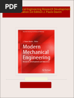 Instant Access to Modern Mechanical Engineering Research Development and Education 1st Edition J. Paulo Davim ebook Full Chapters