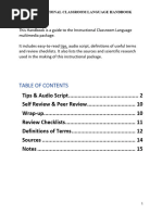 Instructional Classroom Language