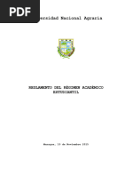 REGLAMENTO DEL REGIMEN ACADEMICO 2015 - SESIN 615