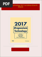 Magnesium Technology 2017 1st Edition Kiran N. Solanki all chapter instant download