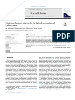 Co Moc cat for cyclohexane hdo