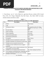 Income affidavit format