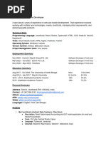 Krishna Paul- Detailed CV