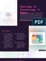 Overview of Clustering K Means