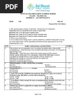 Sample Paper Class Xi Accountancy Final Exam .Docx