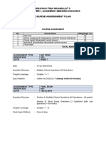 Course Assessment Plan (MGA3043) Fiqh Muamalat II - A241