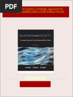 [Ebooks PDF] download Business and society a strategic approach to social responsibility ethics Sixth Edition Ferrell full chapters