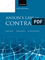 Anson's Law of Contract