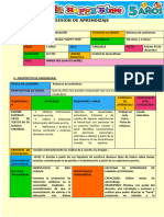 SESIÓN DE APRENDIZAJE MARTES 03 DE DICIEMBRE