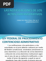 Las Notificaciones de Los Actos Administrativos(1)