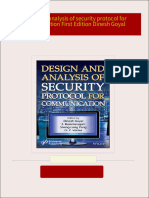 Full Download Design and analysis of security protocol for communication First Edition Dinesh Goyal PDF DOCX