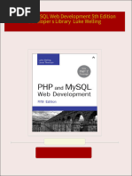 PHP and MySQL Web Development 5th Edition Developer s Library  Luke Welling all chapter instant download