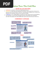 History Revision Booklet 2 Cold War