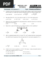 Rotational Motion