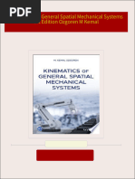 Kinematics of General Spatial Mechanical Systems 1st Edition Ozgoren M Kemal all chapter instant download