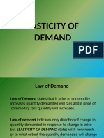 Elasticity of demand