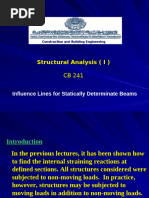 Structural Analysis I_Influence lines of beams