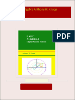 Full Download Basic Algebra Anthony W. Knapp PDF DOCX