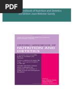 Instant download Oxford Handbook of Nutrition and Dietetics 1st Edition Joan Webster-Gandy pdf all chapter