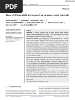 J Esthet Restor Dent - 2023 - Shah - Wear of lithium disilicate opposed by various ceramic materials