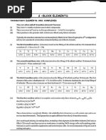 d and f -Block Elements