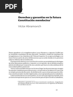 Abramovich, derechos y garantias en la futura constitucion mendocina