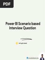 Power BI Scenario Based Interview Question